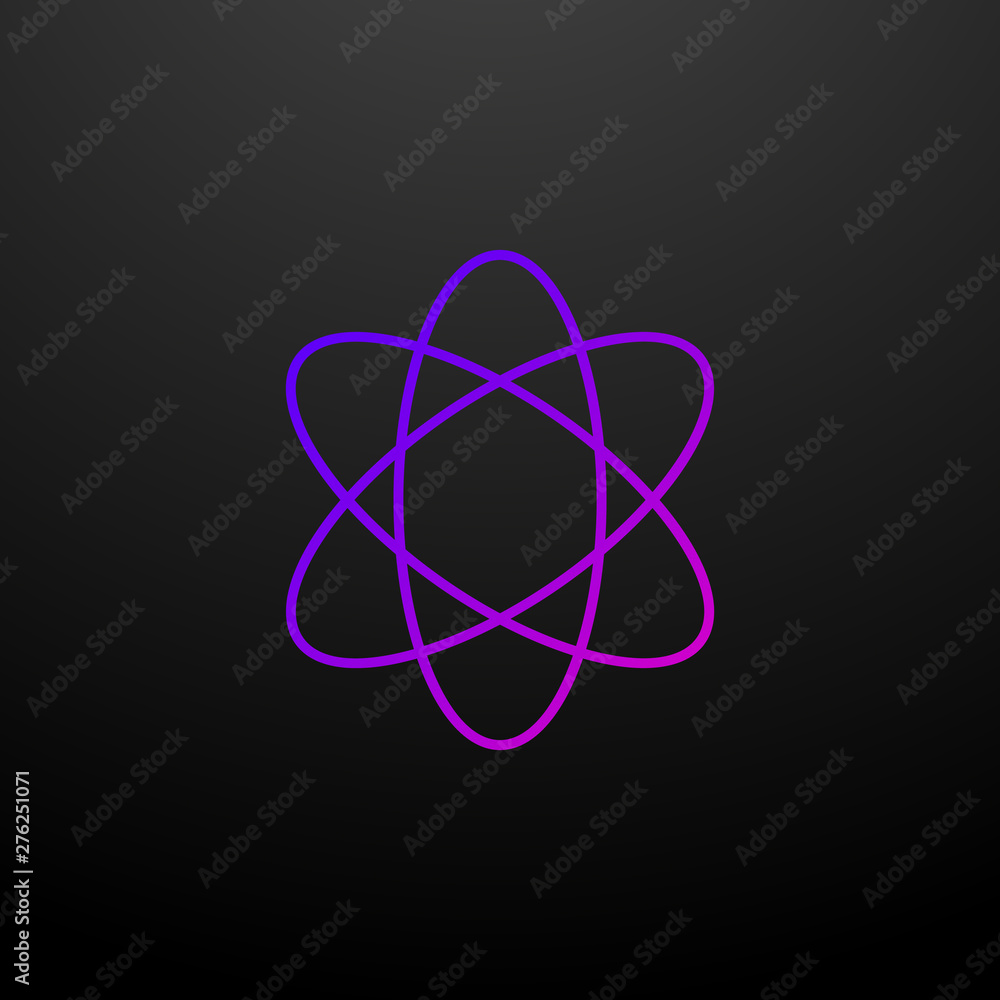 Aufkleber atom nolan icon. elements of school set. simple icon for websites, web design, mobile app, info grap