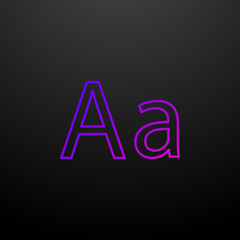 ABC letter A nolan icon. Elements of school set. Simple icon for websites, web design, mobile app, info graphics