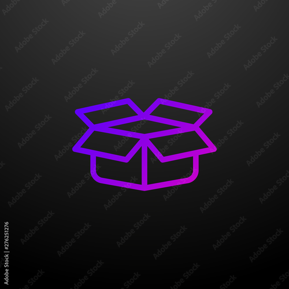 Poster open box nolan icon. elements of startups set. simple icon for websites, web design, mobile app, inf