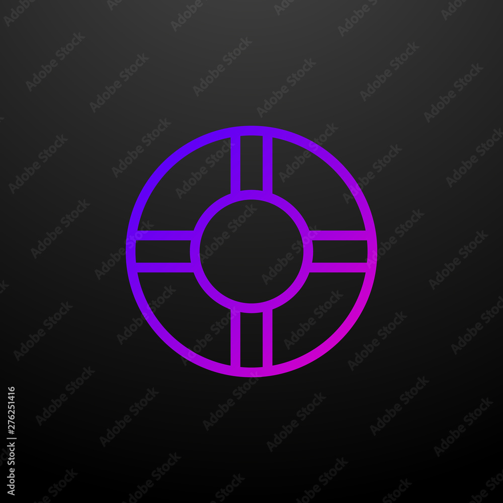 Poster lifebuoy nolan icon. elements of startups set. simple icon for websites, web design, mobile app, inf