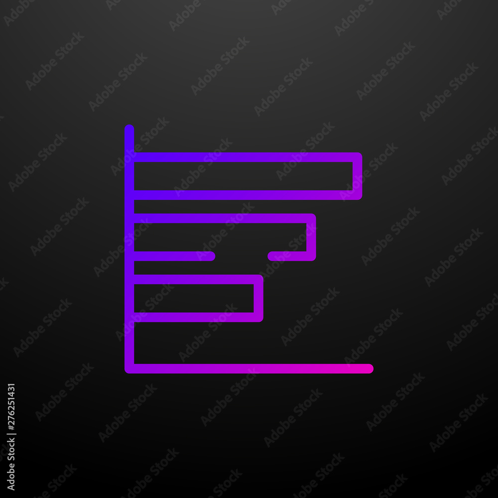 Poster statistics nolan icon. elements of startups set. simple icon for websites, web design, mobile app, i