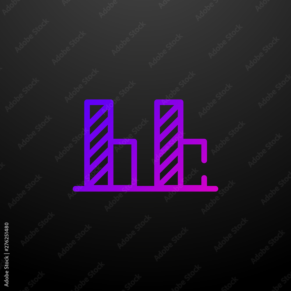 Poster statistics nolan icon. elements of startups set. simple icon for websites, web design, mobile app, i