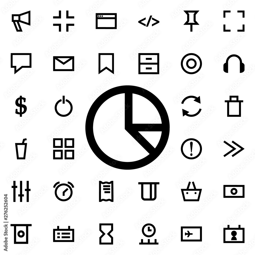 Poster diagram icon. universal set of web for website design and development, app development