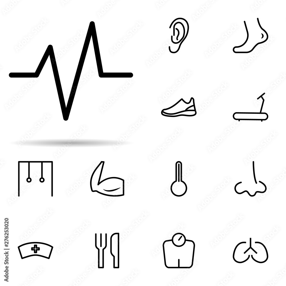 Poster lungs icon. Universal set of web for website design and development, app development
