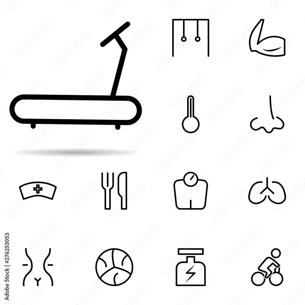 Poster human nose icon. universal set of web for website design and development, app development