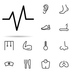lungs icon. Universal set of web for website design and development, app development