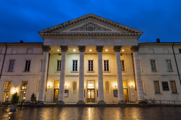 Como - The Teatro Sociale at dusk.