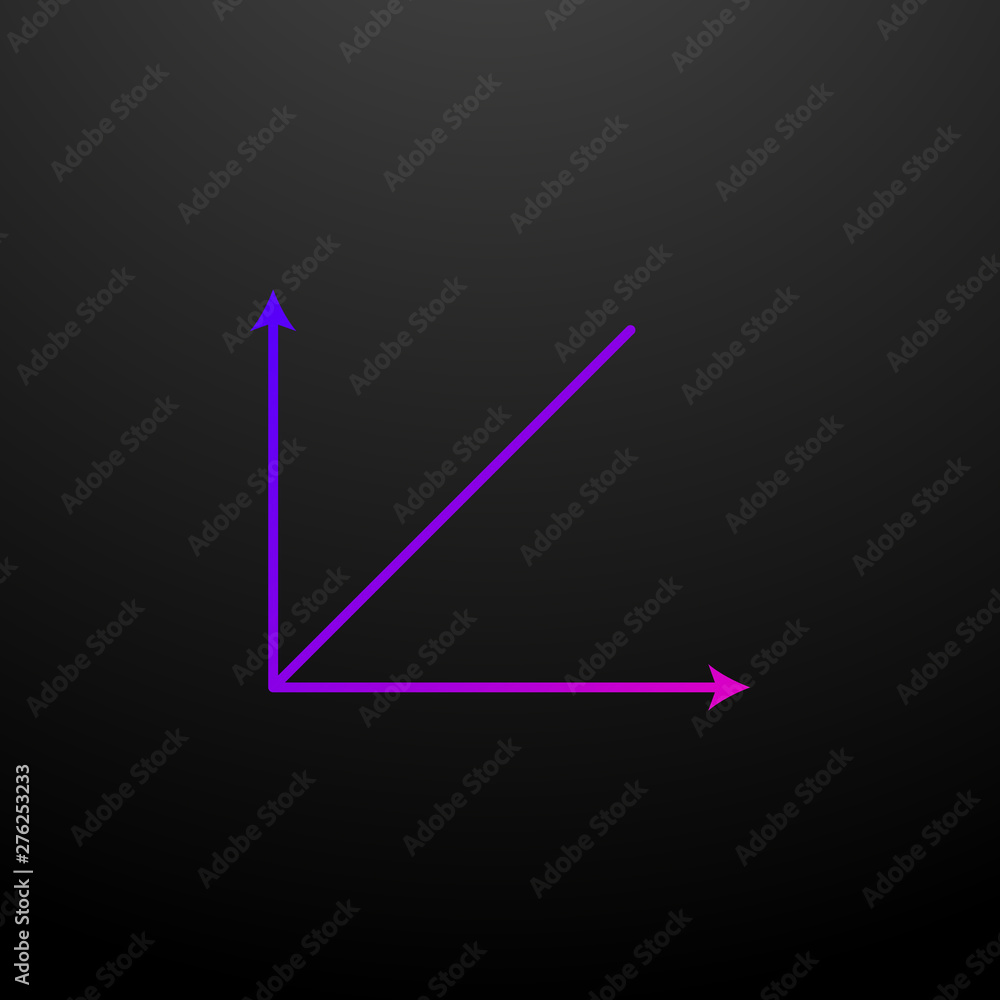 Poster chart line nolan icon. elements of chart and diagram set. simple icon for websites, web design, mobi