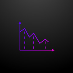Area chart line nolan icon. Elements of chart and diagram set. Simple icon for websites, web design, mobile app, info graphics