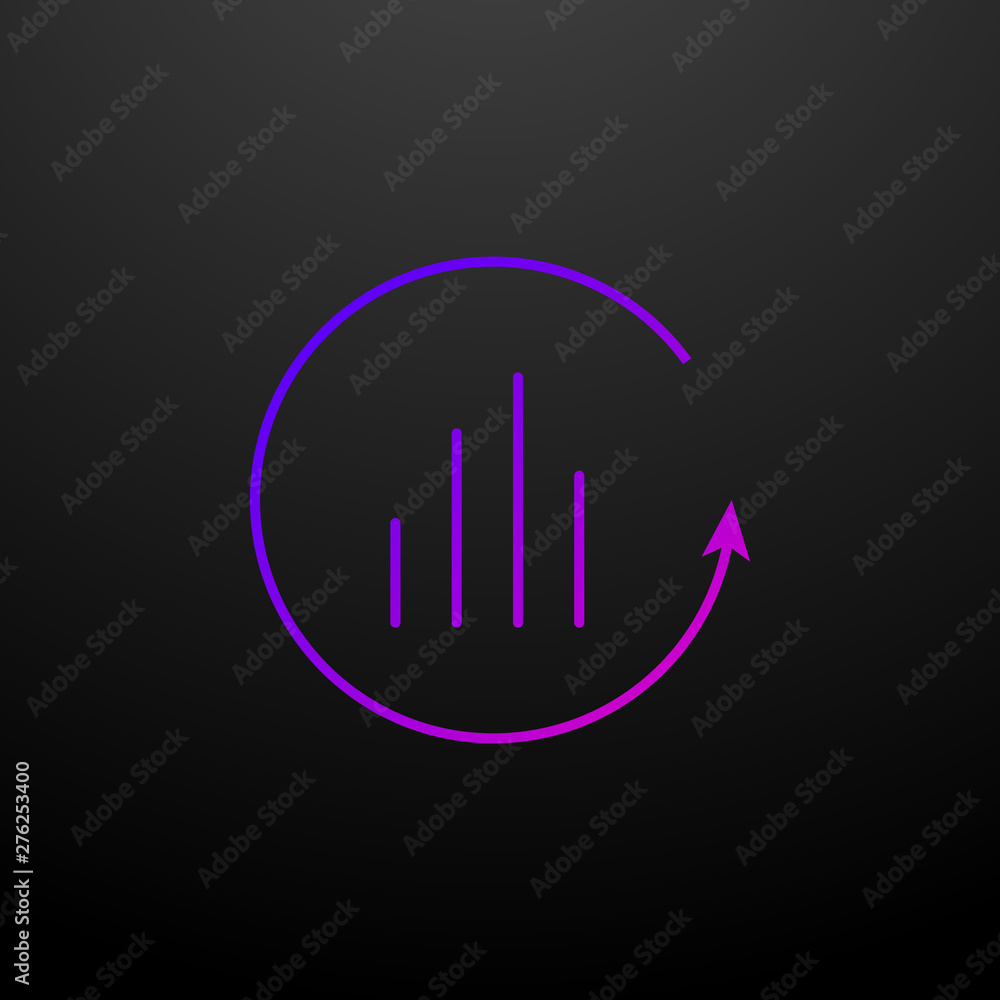 Poster annual chart report line nolan icon. elements of chart and diagram set. simple icon for websites, we