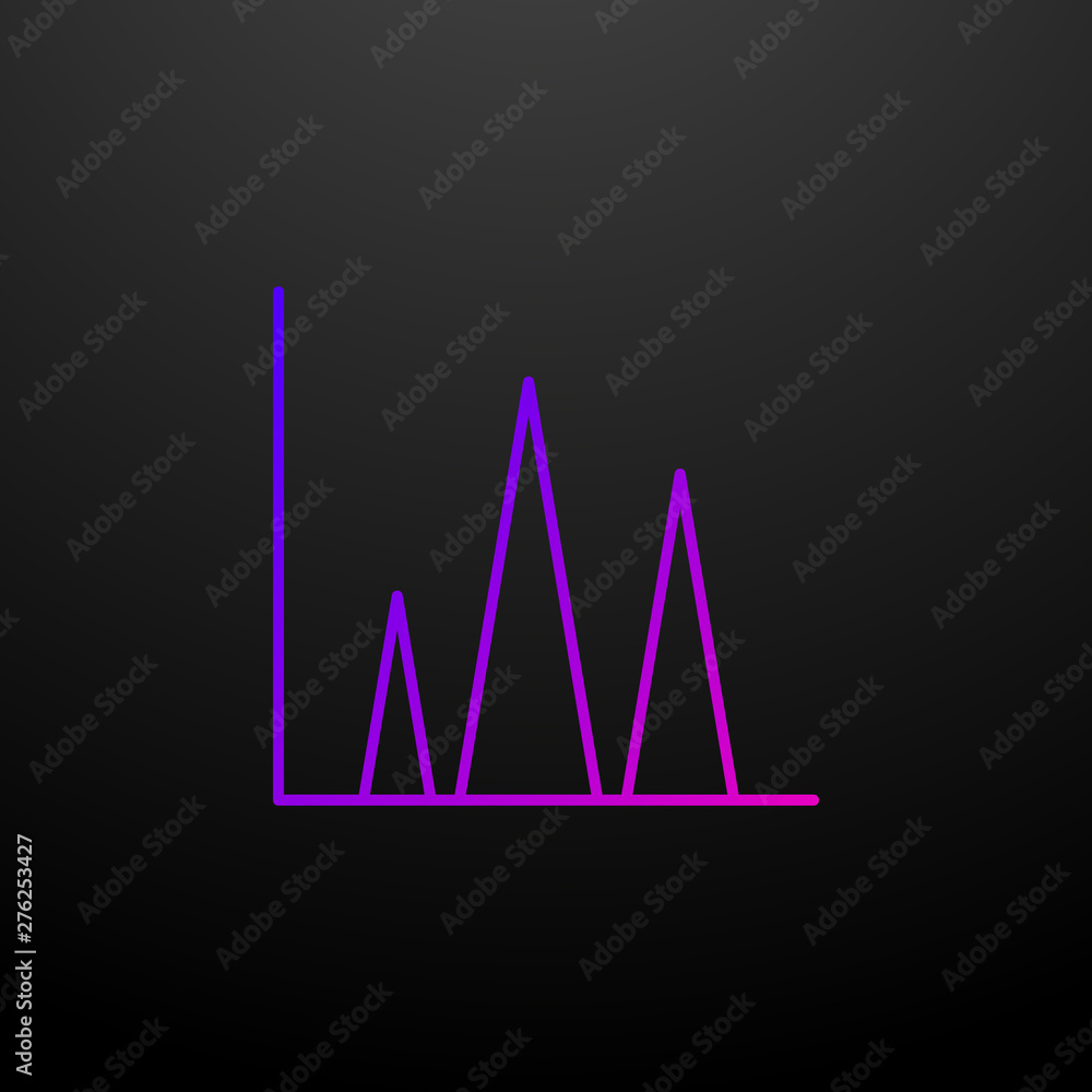 Poster column chart line nolan icon. elements of chart and diagram set. simple icon for websites, web desig