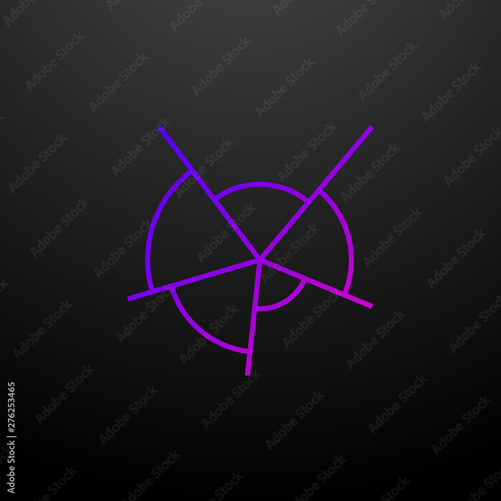 Poster spy chart line nolan icon. elements of chart and diagram set. simple icon for websites, web design, 