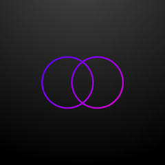 Obraz premium Circles chart line nolan icon. Elements of chart and diagram set. Simple icon for websites, web design, mobile app, info graphics