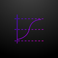 Line chart line nolan icon. Elements of chart and diagram set. Simple icon for websites, web design, mobile app, info graphics
