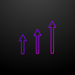 Rising arrows chart line nolan icon. Elements of chart and diagram set. Simple icon for websites, web design, mobile app, info graphics