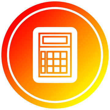 recommend clip art: math calculator circular in hot gradient spectrum