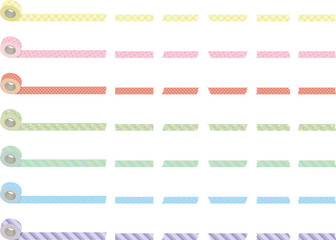 マスキングテープ  カラフルパターン