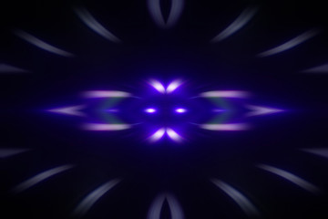 radial color pattern, closeup of photo