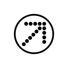 Arrow symbol icon vector illustration