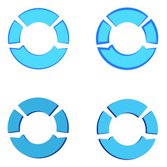 Abstract circle symbol logo