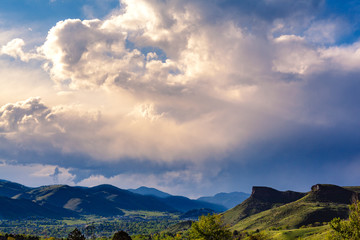 Clouds over the foothills