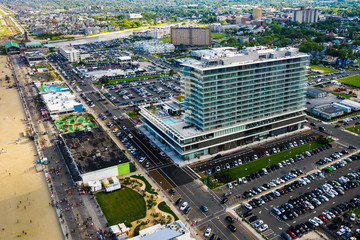 Aerial of Asbury Park New Jersey 2019