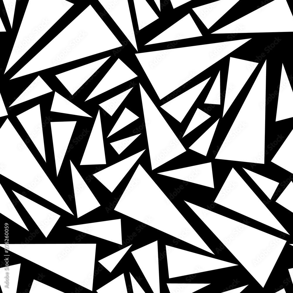 Poster triangle seamless geometric pattern. abstract geometric hipster fashion design print triangle patter