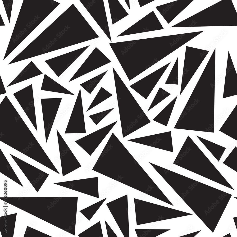 Poster triangle seamless geometric pattern. abstract geometric hipster fashion design print triangle patter