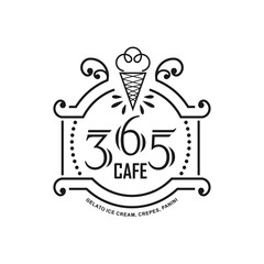 Vintage logo Design inspiration for ice cream business - Template