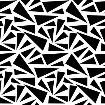 Triangle Seamless geometric pattern. Abstract geometric hipster fashion design print triangle pattern.