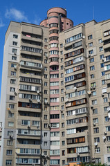 Residential area in Kiev at summer. 
