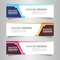 Vector Banner design concept. Modern background template layout business