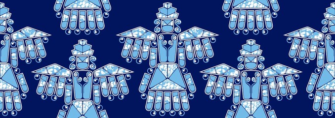 textile fashion, african print fabric, abstract seamless pattern, vector illustration file.