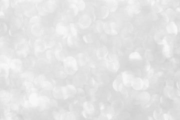 Abstract white bokeh background.