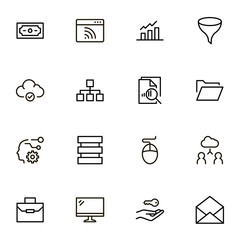 Development icon set.