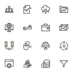Development icon set.