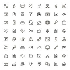 Development icon set.