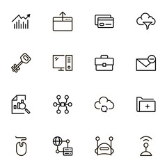 Digital marketing icon set.
