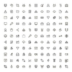 Digital marketing icon set.