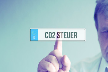 Hinweis auf Co2 Steuer in Deutschland
