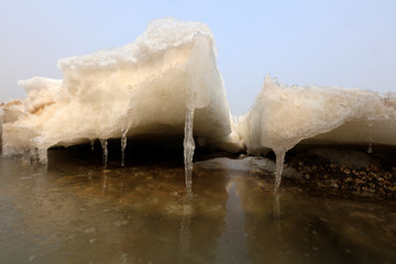 Melted sea ice