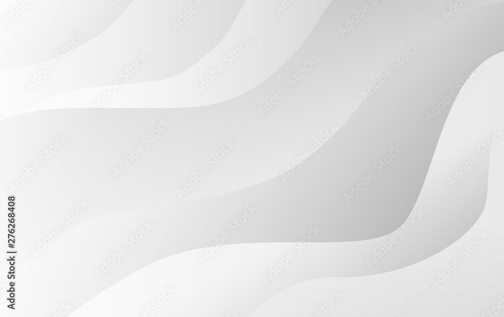 Wall mural white background.creative design smooth gray line modern high-tech for card,template,space tour text