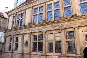 Ville de Langres - Maison style Renaissance construite au 16 ème siècle - Département de la Haute Marne - France