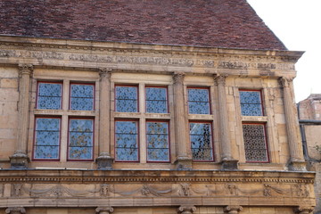 Obraz premium Ville de Langres - Maison style Renaissance construite au 16 ème siècle - Département de la Haute Marne - France