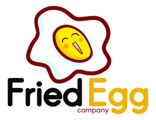 Cute and funny logo for Fried Egg store or company