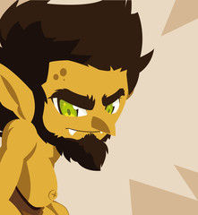 caveman ugly fairytale avatar character