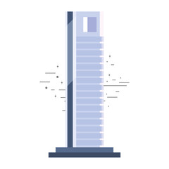 futuristic building urban tower icon