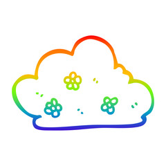 rainbow gradient line drawing cartoon hedge