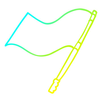 recommend clip art: cold gradient line drawing cartoon flag