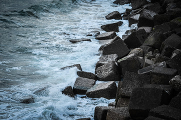 sea side view along the spanish coast